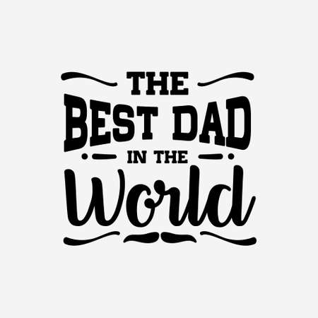Father day's text vector designのイラスト素材
