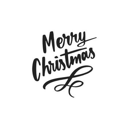 Merry Christmas Text Typography design vectorのイラスト素材