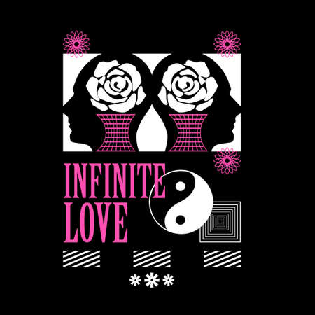 Streetwear Graphic Design ideas customize typography style design templatesのイラスト素材