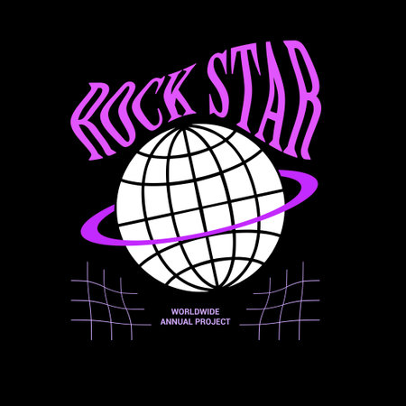 Streetwear Graphic Design ideas customize typography style design templatesのイラスト素材