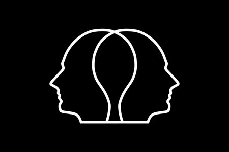 Human head silhouette. Psychology, mental health, psychoanalysis, psychotherapy icon.のイラスト素材