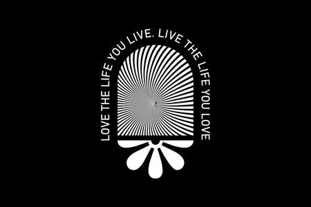 love the life Clothing Streetwear Design Vector Filesのイラスト素材