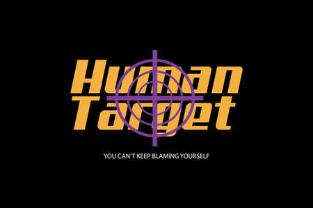 Abstract streetwear human target human target typography style collection