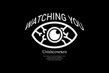 Abstract streetwear wtaching you typography style collectionのイラスト素材