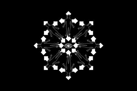 Abstract street wear typography style collectionのイラスト素材