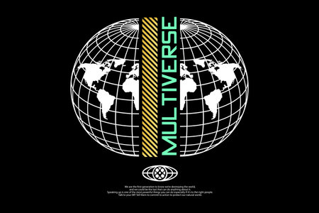 Abstract street wear typography style collectionのイラスト素材