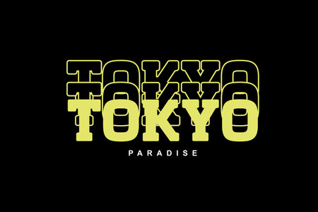 Abstract street wear typography style collectionのイラスト素材