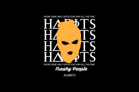 habits Clothing Streetwear Design Vector Files