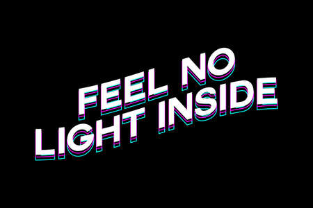 feel no light typography aesthetic Streetwear Graphic Design ideas customize templatesのイラスト素材