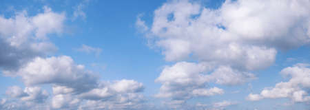 panoramic cloudscape. High resolution blue sky background.の写真素材