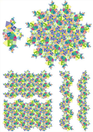 element from which you can make various versions of the backgroundのイラスト素材