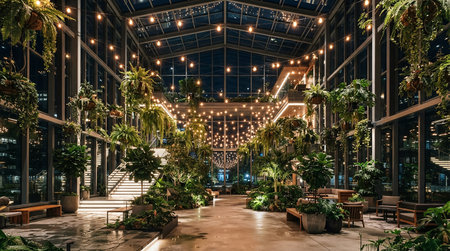 The Bellagio Hotel Conservatory & Botanical Gardens in Las Vegas. There are five seasonal themes that the Conservatory undergoes each year.