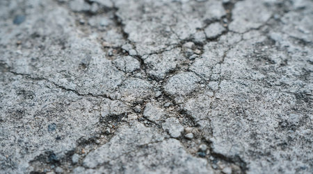Cracks on the asphalt road. Close-up. Background.
