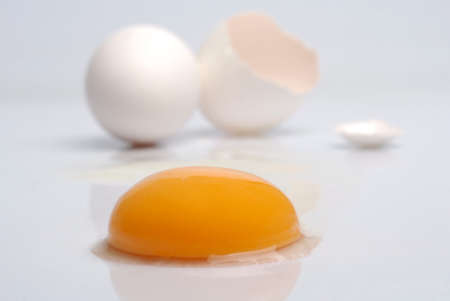 Broken eggの写真素材