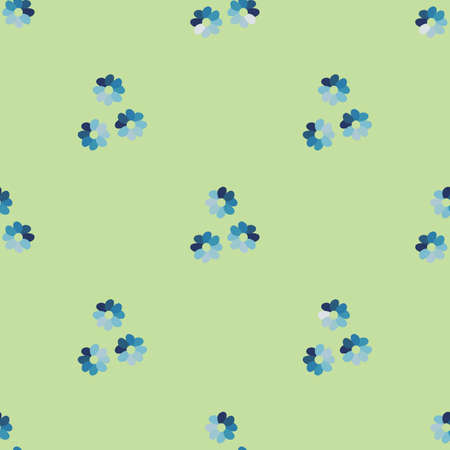 Seamless pattern green background with gradient leaves blue colorのイラスト素材