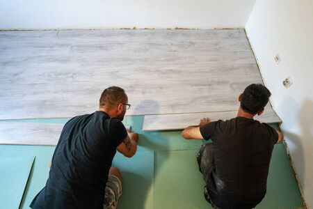 Home improvement, floor installationのeditorial素材