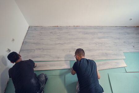 Home improvement, floor installationのeditorial素材