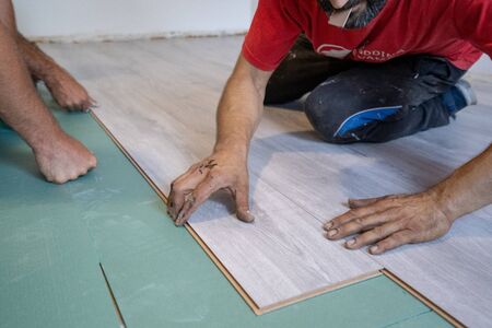 Home improvement, floor installationのeditorial素材