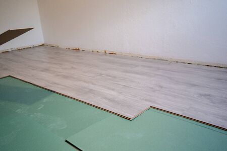 Home improvement, floor installationの写真素材