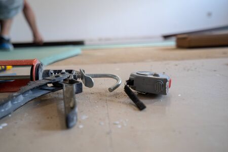 Home improvement, floor installationのeditorial素材