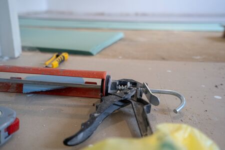 Home improvement, floor installationのeditorial素材