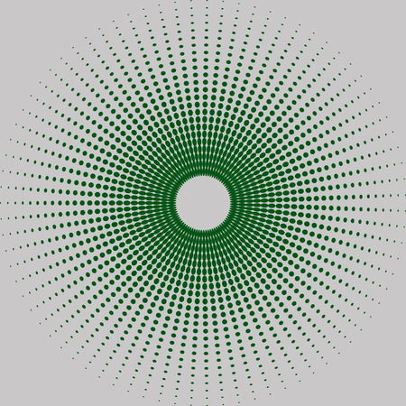 Vector Circular Halftone Dots in Spiral Form Vector Logo Design Template Business Icon.のイラスト素材