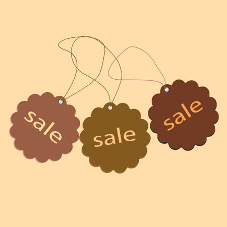 Set fashion leather label with ropes of different colors.のイラスト素材