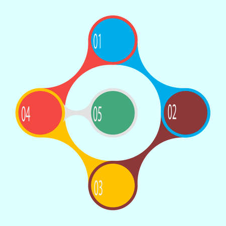 Modern vector abstract speech bubble info graphic elements.のイラスト素材