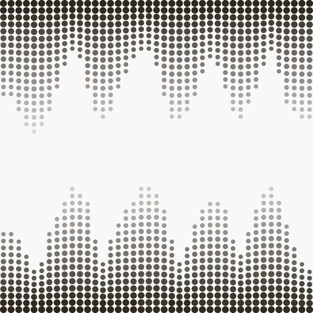 Abstract background vector halftone effect gray dots on a light background.のイラスト素材