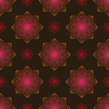 Background vector illustration seamless abstract multicolored flowers.のイラスト素材