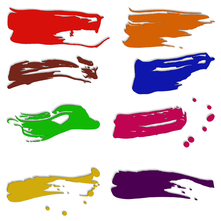 Background vector illustration abstract smears of colour paints.のイラスト素材