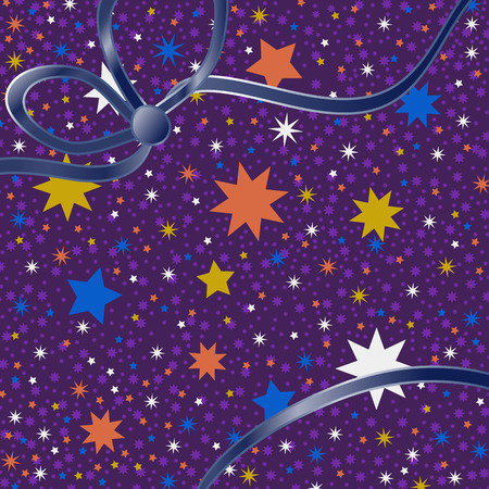Background pattern vector illustration abstract colored stars.のイラスト素材