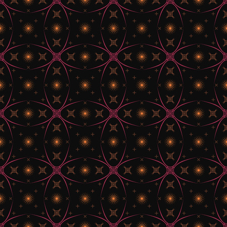 illustration of a seamless background pattern abstract flowers.のイラスト素材