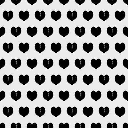 Background vector illustration abstract seamless pattern with hearts on a white background.のイラスト素材