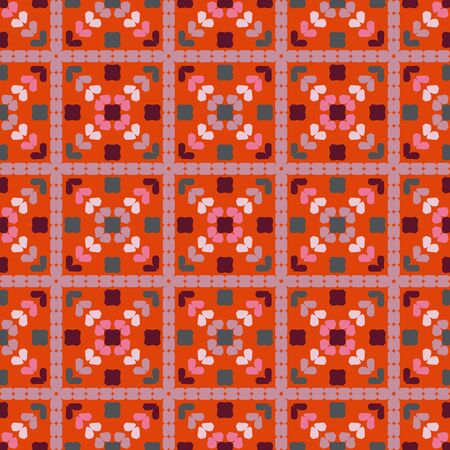 Illustration vector background seamless pattern abstract kaleidoscope.