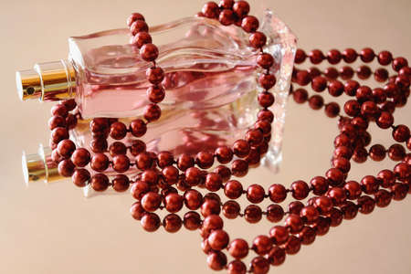 Perfume with red pearlsの写真素材