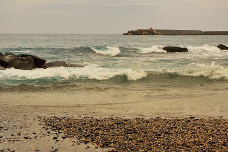 The winter seaの写真素材