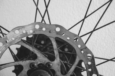 Part of the bicycle's tireの写真素材