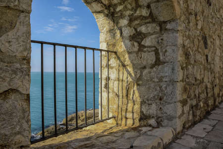 Ancient door to the castleの写真素材