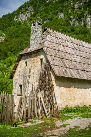 Medieval house in the mountainsの写真素材