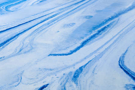 Abstract shape of a blue marbleの写真素材