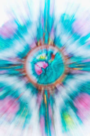 Abstract zooming patternの写真素材