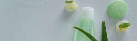 Natural body/face care product with aloe vera plant for sensitive skin.
