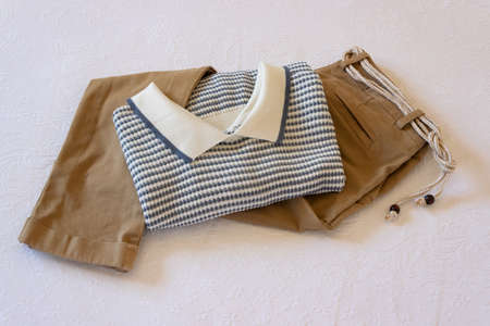 Casual stylish woman outfit. Flatlay of every woman dresses