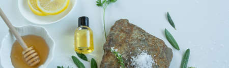 Skin care products with natural products and extracts . Healthy organic remedy, superfood for the...
