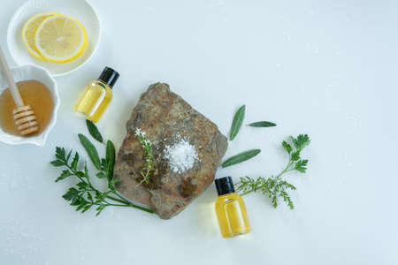 Skin care products with natural products and extracts . Healthy organic remedy, superfood for the...