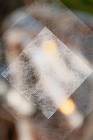 Blurred abstract background  with stone marble graphic elements. Glowing backdrop with space for textの写真素材