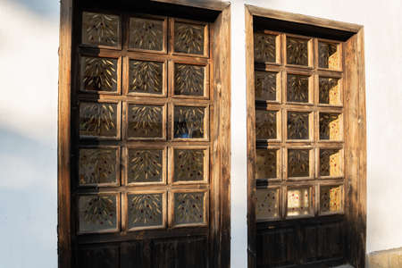 Retro style door-windows. Interior design ideasの写真素材
