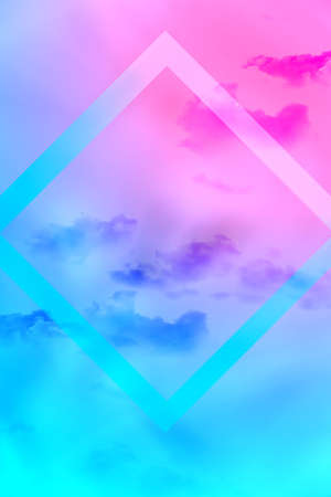 Cloudy abstract background with soft colors and graphic elements. Glowing backdrop, space for textの写真素材