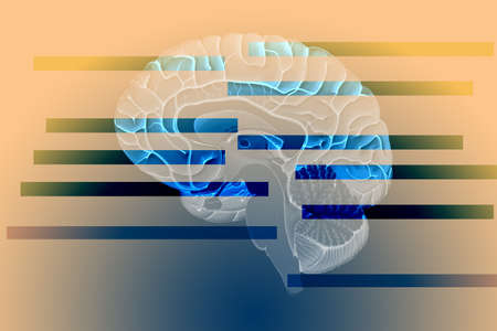 3D rendering. Illustration, graphic brighty